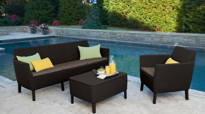 Комплект мебели Salemo 3-sofa set (Салемо), коричневый