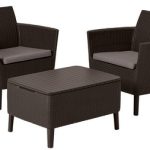 Комплект мебели Salemo Balcony Set, коричневый