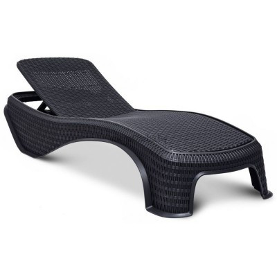 Шезлонг Atlantic sun lounger, графит Шезлонг Atlantic sun lounger, графит